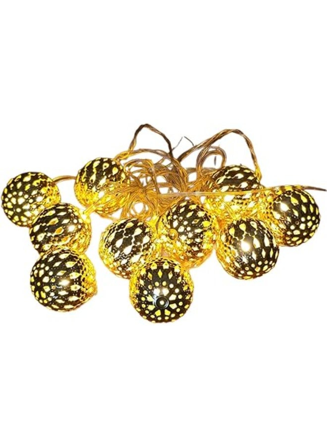 فرع رمضان كريم مضيء مصنوع من النحاس بسلك سيليكون متين بطول 3 مترتصميم فاخر بإضاءة دافئة تضفي لمسة روحانية على ديكور المنزل مثالي للتزيين في ليالي رمضان والمناسبات (Elc) - Image 5